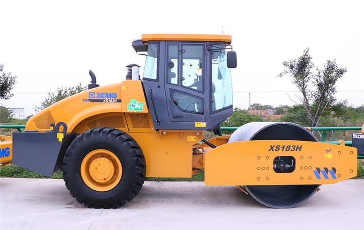 XCMG road equipment 18 ton vibratory roller XS183H single drum rollers compactor machine for sale